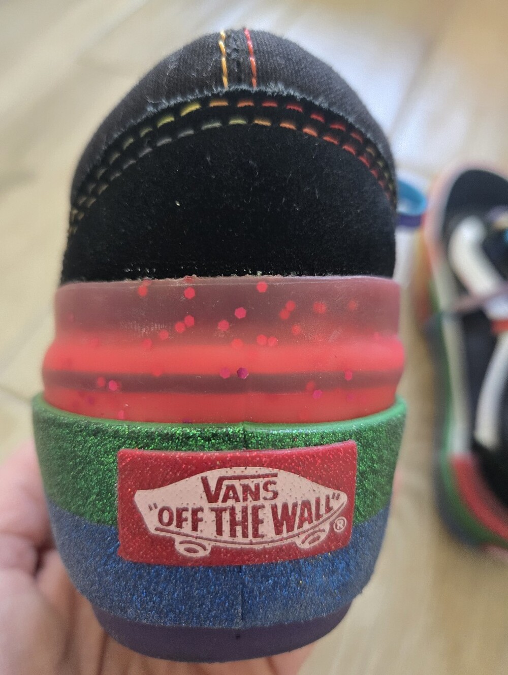 Vans Stacked Old School Pride Platform Sneakers, 3.5/5 - Picture 13 of 15
